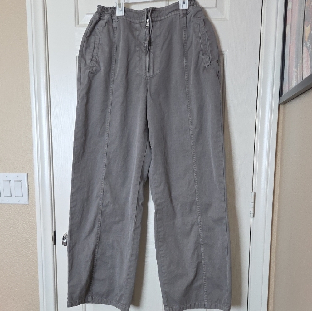 Skims Grey Woven Cargo Pants